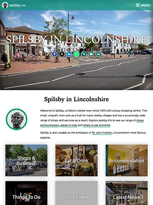 The website for Alford, Lincolnshire